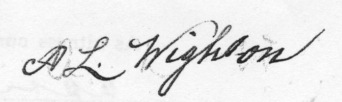 Amy Louisa Hutcheon Wighton's signature.