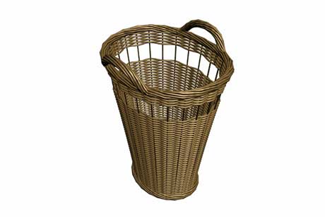 A wicker basket