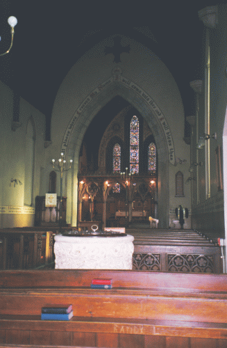 The interior of St. Anne's chapel