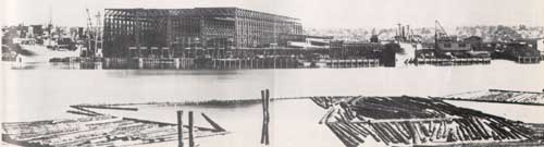 J. Coughlan & Sons Shipyard at False Creek, 1918