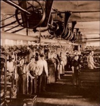 Workers in a Dundee mill