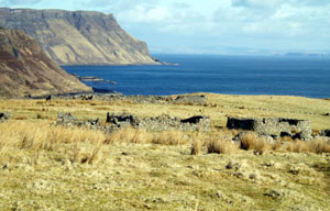 a deserted highland village