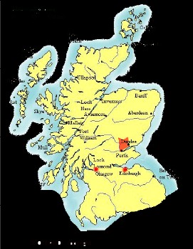 Map of Scotland