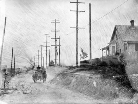 34th Avenue, now 33rd, before the paving.