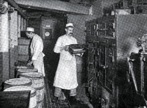 A ship's bakery