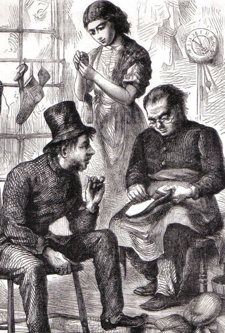 A shoemaker and his wife