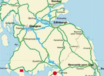 Map of Cumbria