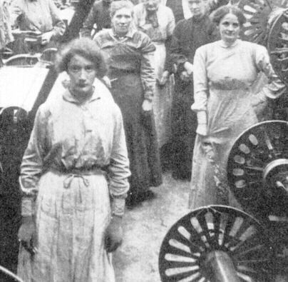 women in a jute mill